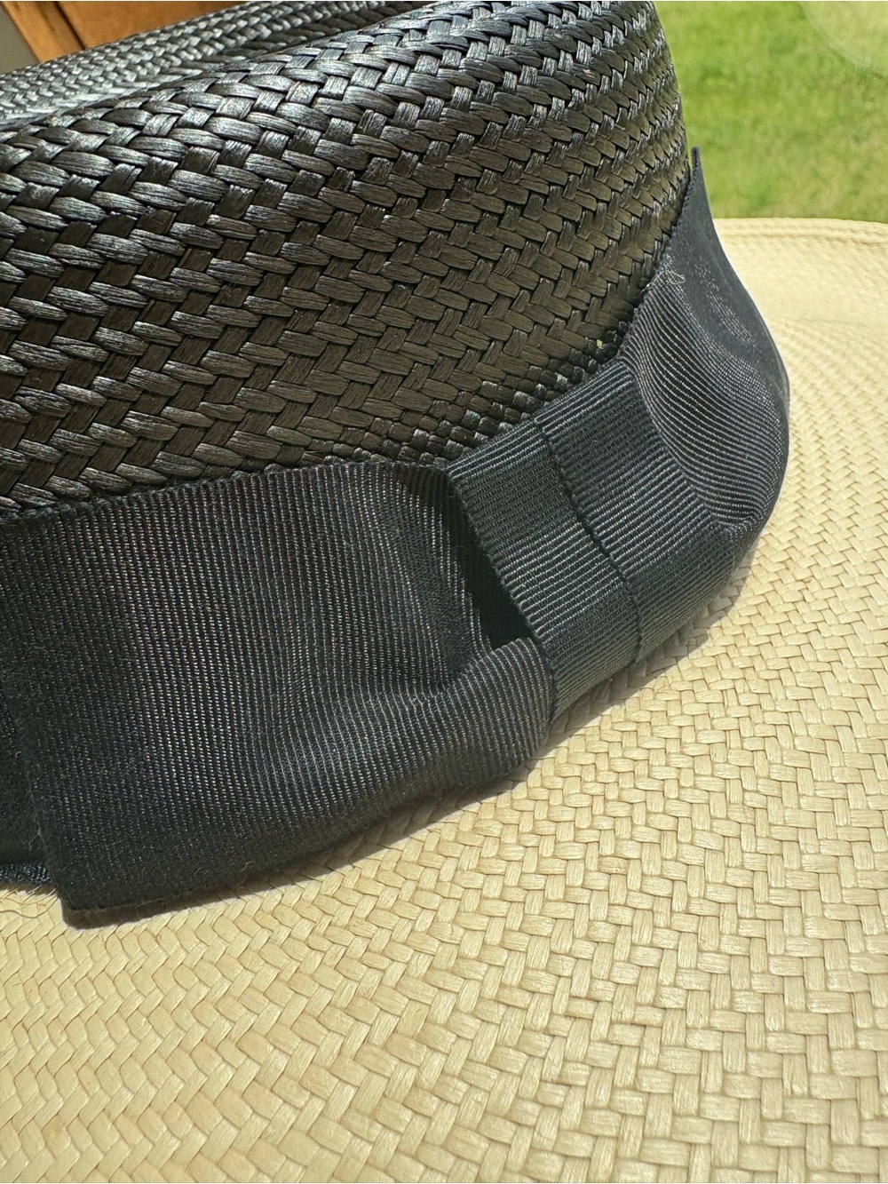 Toucan Collection Straw Hat with Black Bow Band AMAZING!!! - Picture 2 of 13